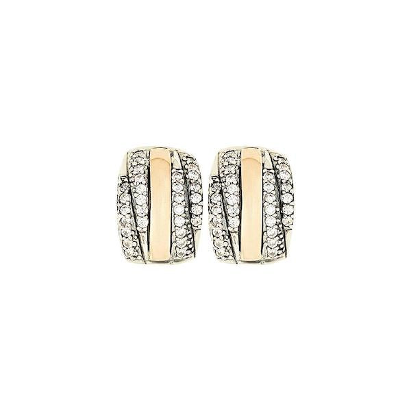 AMANTE EARRINGS - Sterling Silver & 14k Yellow Gold-Tayroni