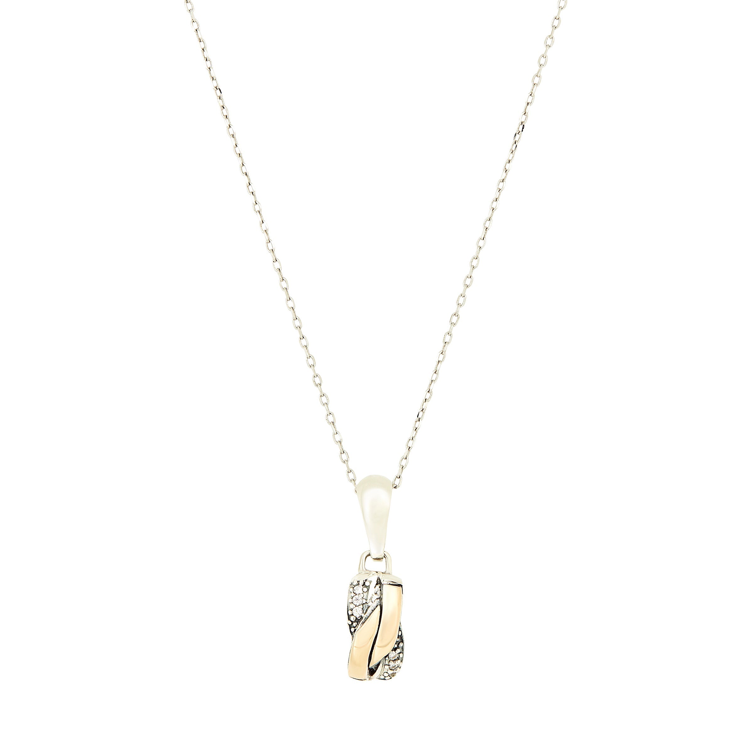 DOLCE VITA NECKLACE - Sterling Silver & 14k Yellow Gold-Tayroni