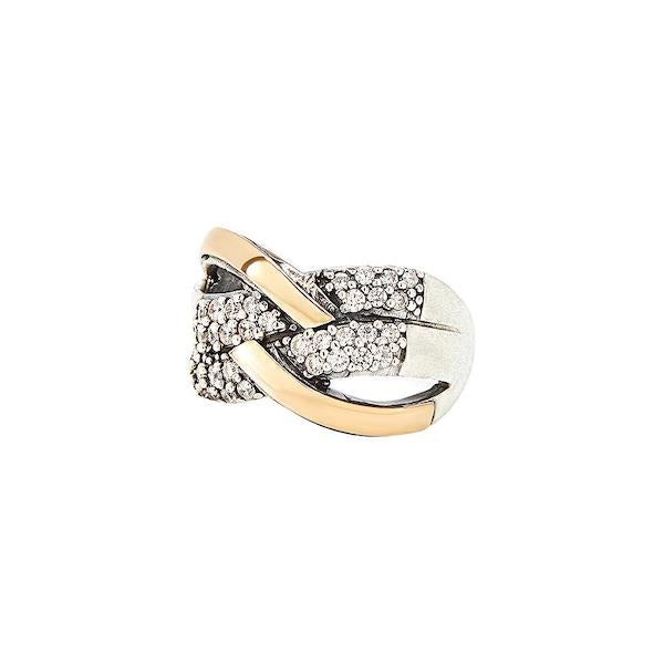 HYDE RING - Sterling Silver & 14k Yellow Gold-Tayroni