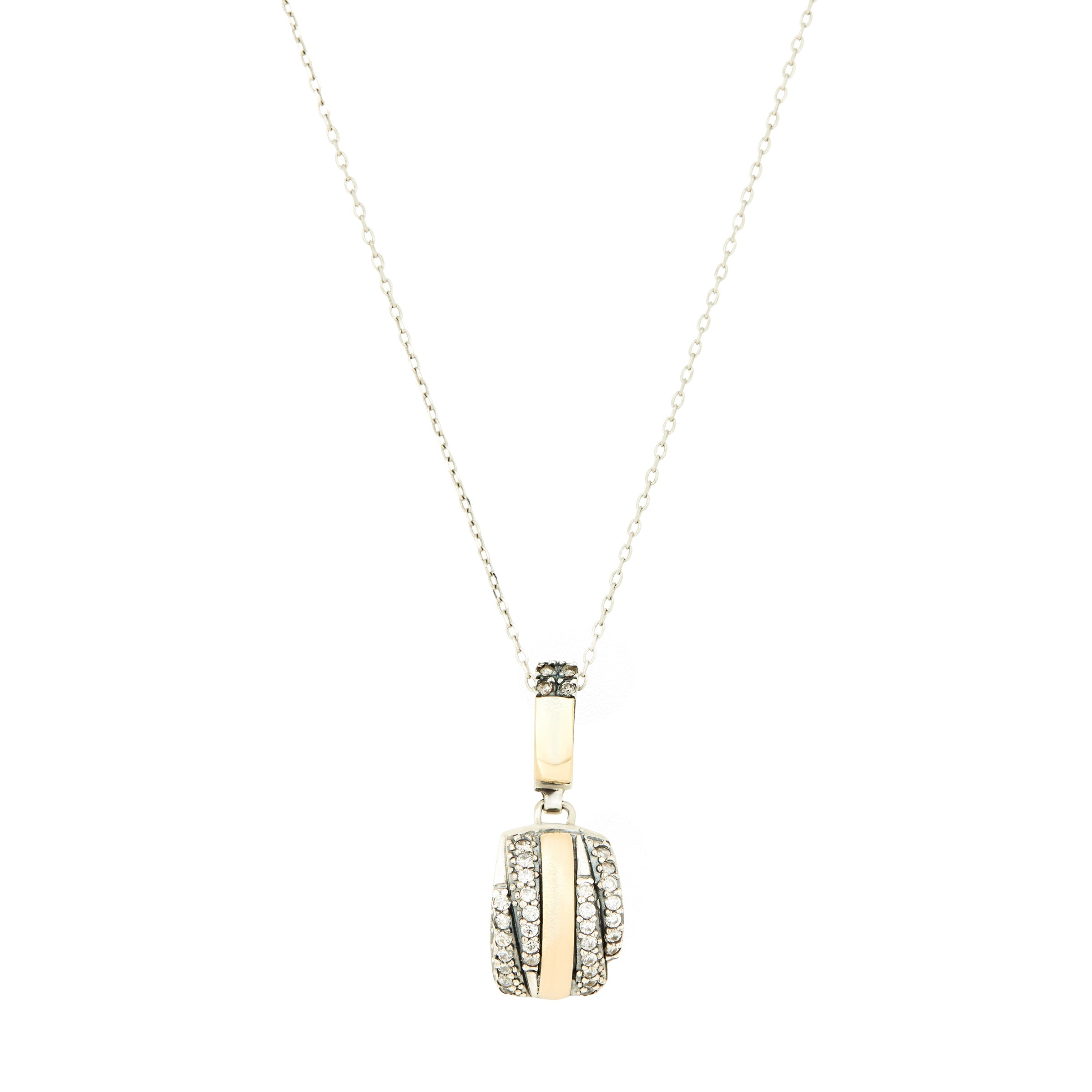 AMANTE NECKLACE - Sterling Silver & 14k Yellow Gold-Tayroni