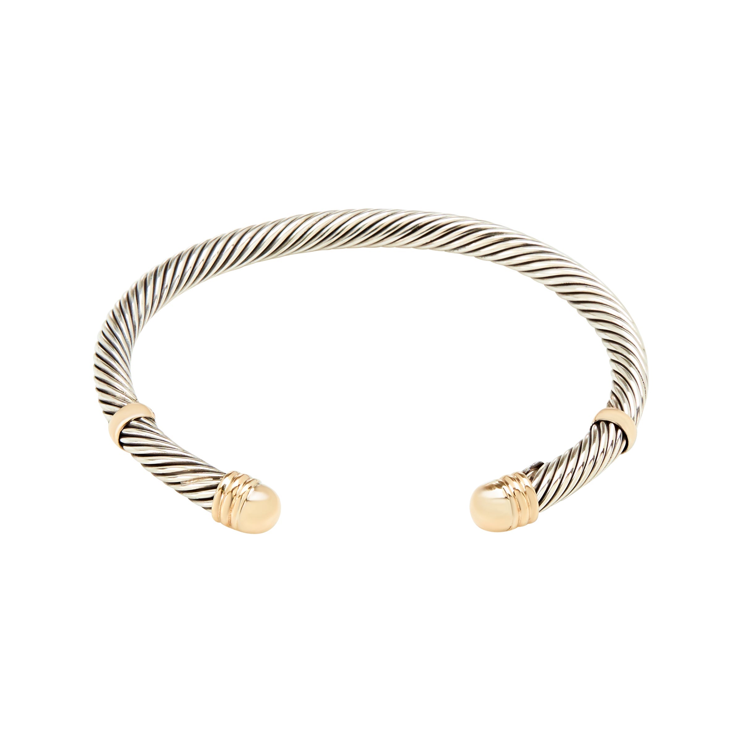 EDEN ROC CUFF BRACELET - Sterling Silver and 14k Yellow Gold-Tayroni