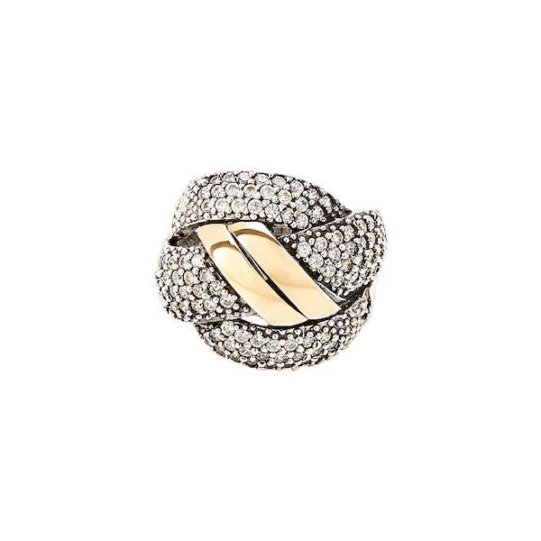 FOREVER RING - Sterling Silver & 14k Yellow Gold-Tayroni
